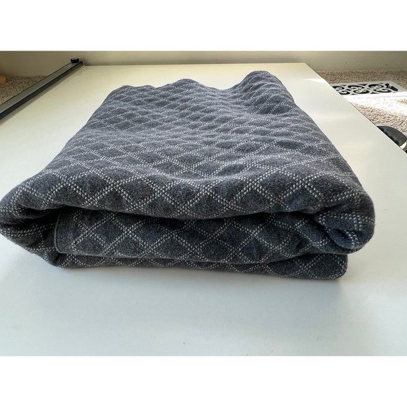 Soft Gray Mens Bedroom Masculine Duel Sided Blanket by Fabric Innovations - Picture 1 of 8